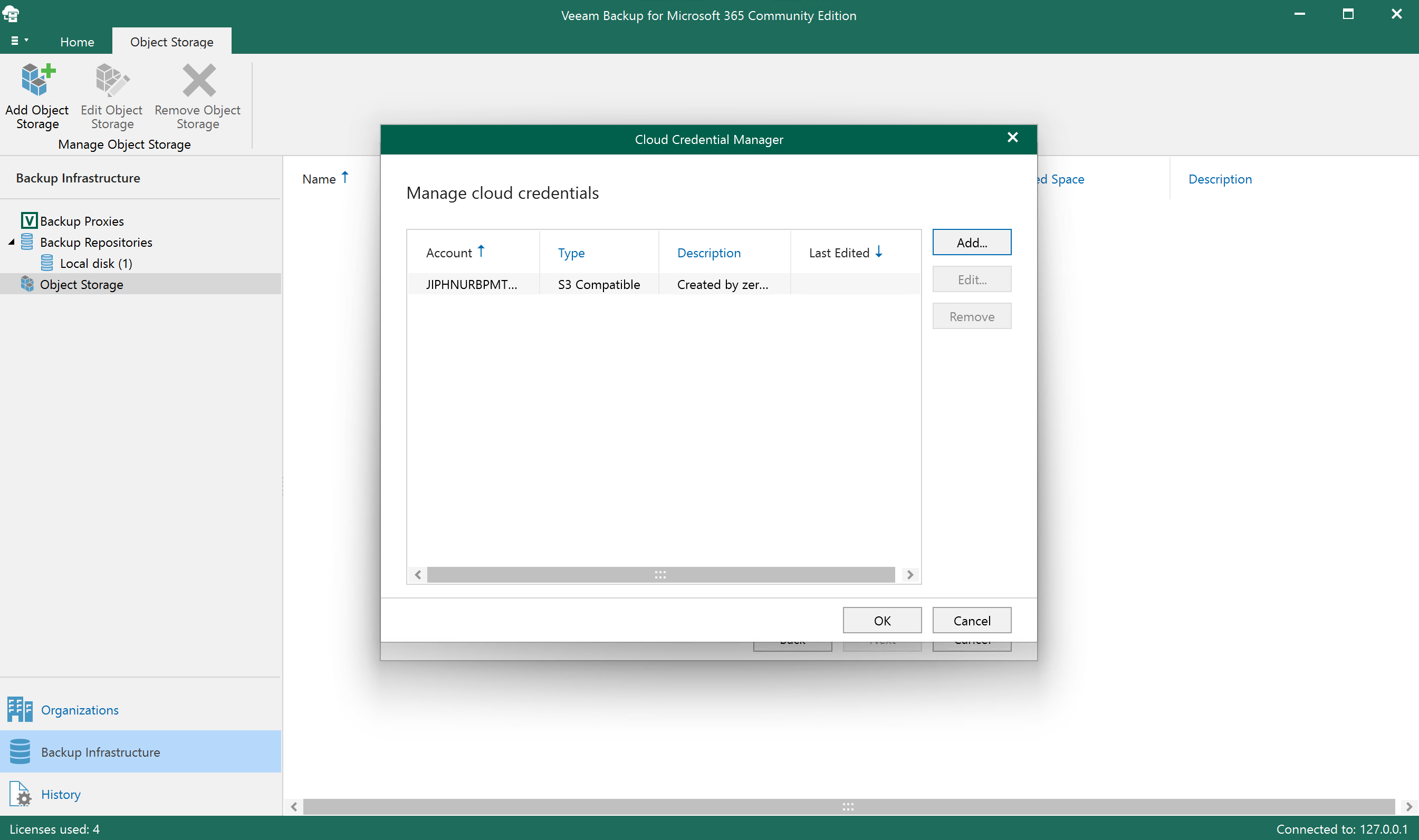 Veeam Backup & Replication - Configure storage class and immutability settings step 5