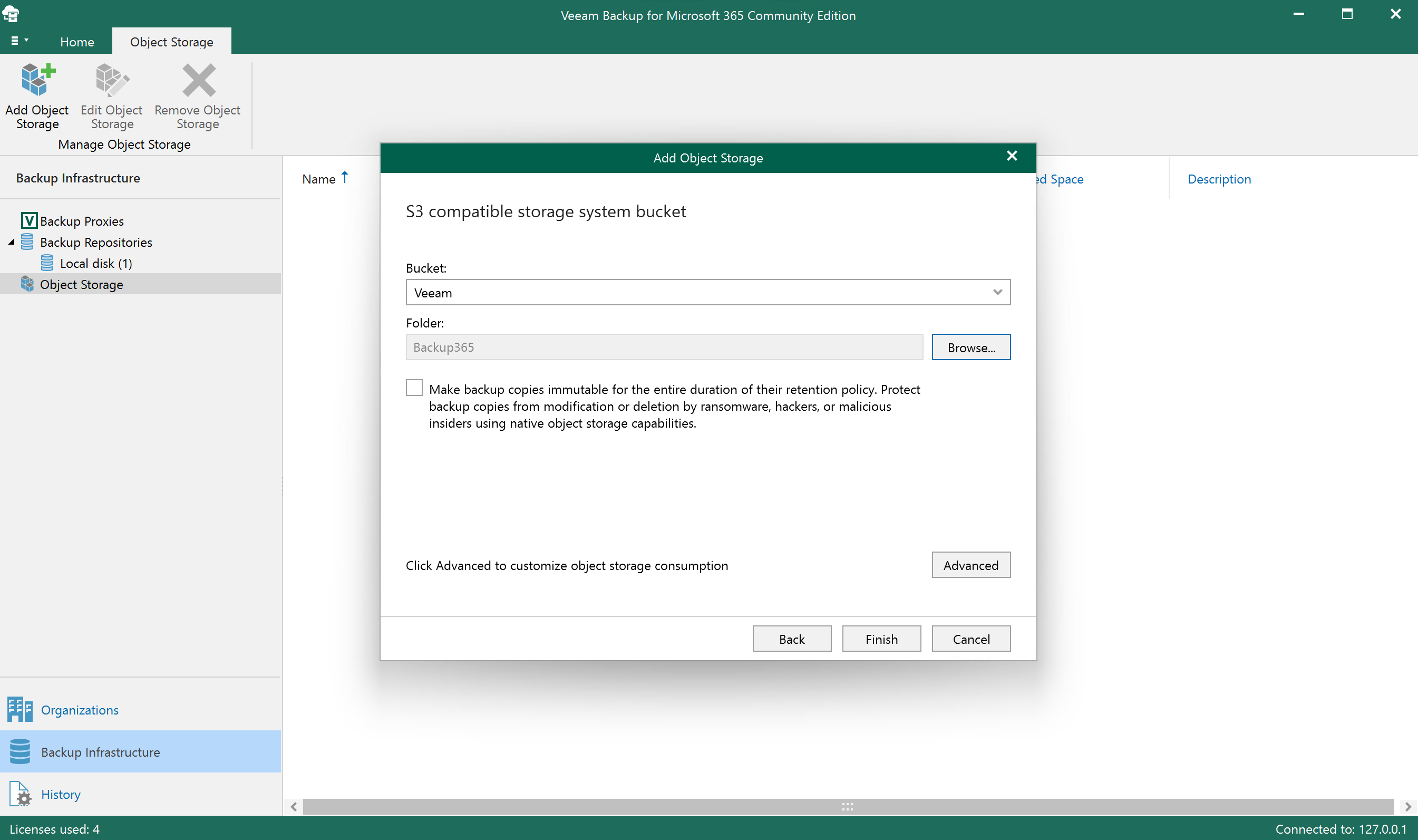 Veeam Backup & Replication - Review ZERO-Z3 repository configuration summary step 7